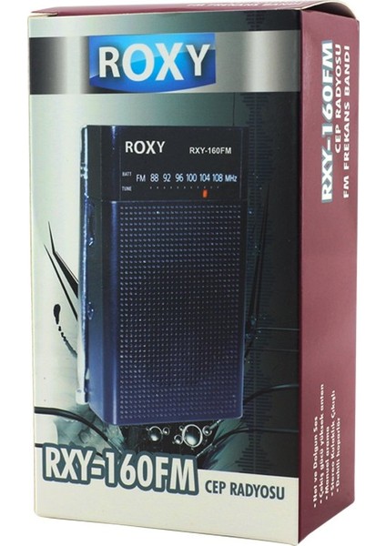 Roxy RXY-160FM Cep Tipi Mini Analog Radyo modelleri