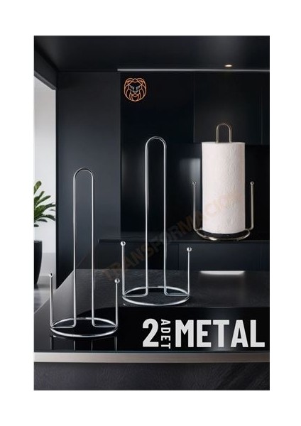 Kağıt Havlu Tutucu Metal 2 Adet 719902