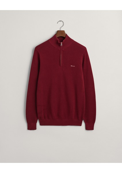 Erkek Kırmızı Regular Fit Yarım Fermuarlı Kazak 8040523.604 modelleri