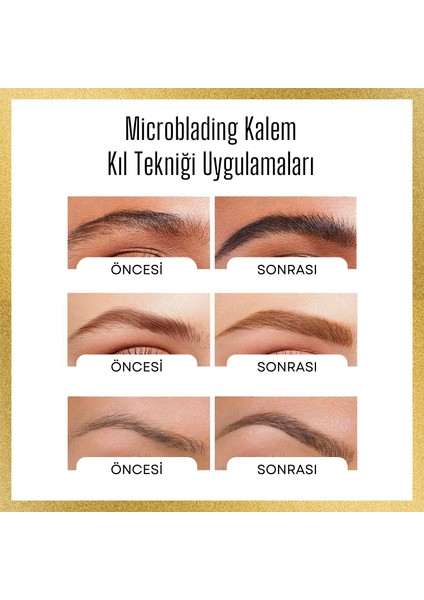 Magic Lashes 6 Farklı Kirpik Seti Ve Microblading Kaş Kalemi (Siyah) Set Bir Arada