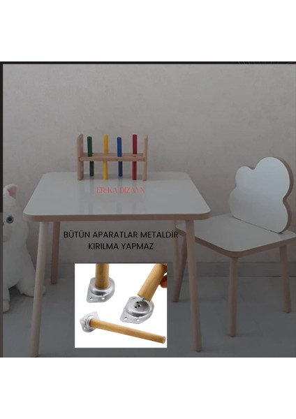 60*50 ölçülerinde Çocuk Masa Sandalye Takımı 1 adet Sandalye 1 adet Masa 60*50 Aktivite Masası Çocuk Oyun Masası takımı