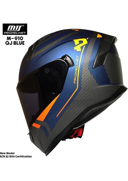 M-910 Kapalı Kask (Blue)