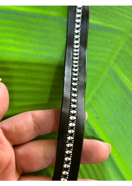 100X2 cm Deri Desenli Şerit Dikiş Giyim Aksesuarı