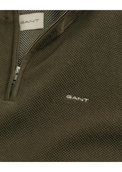 Erkek Yeşil Regular Fit Yarım Fermuarlı Kazak 8040523.301 fiyatları