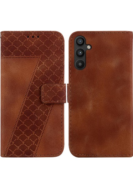 Samsung Galaxy A34 5g Için Telefon Kılıfı Cüzdan Kart Yuvası Fonksiyonu Kabartmalı Pu (Yurt Dışından)