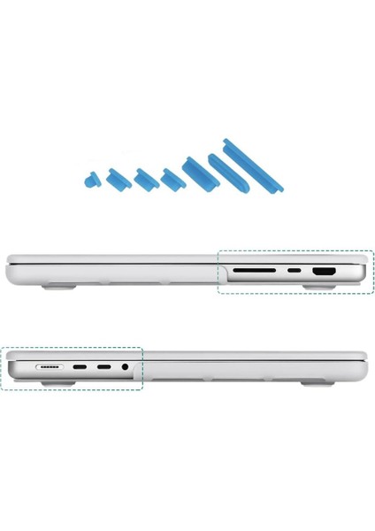 2023-2021 MacBook Pro 14.2 Inch 16.2 Inch M3 M2 M1 Pro/max, Giriş Kapatıcı Toz Önleyici Renkli Kapak