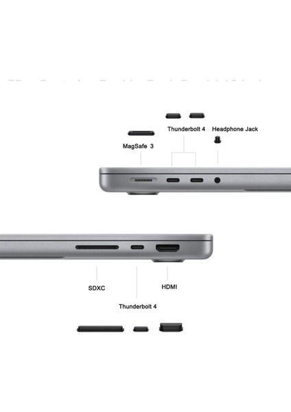 2023-2021 MacBook Pro 14.2 Inch 16.2 Inch M3 M2 M1 Pro/max, Giriş Kapatıcı Toz Önleyici Renkli Kapak