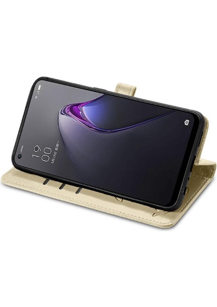 Oppo Oppo 8 Flip Kapak Için Kılıf Kısa Kayış Darbeye Deri Kılıf (Yurt Dışından)