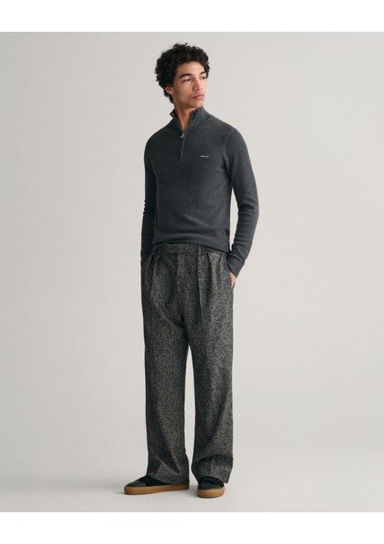 Erkek Gri Regular Fit Yarım Fermuarlı Kazak 8040523.95 fiyatları