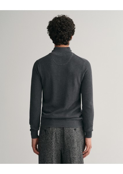 Erkek Gri Regular Fit Yarım Fermuarlı Kazak 8040523.95 modelleri