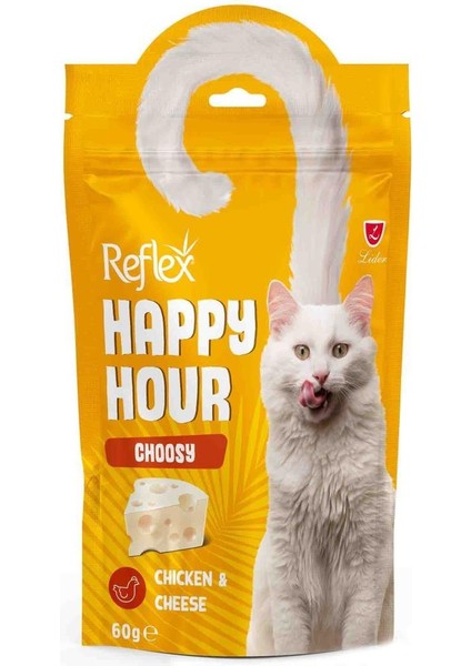 Happy Hour Tavuklu Peynirli Kedi Ödül Maması 60 gr