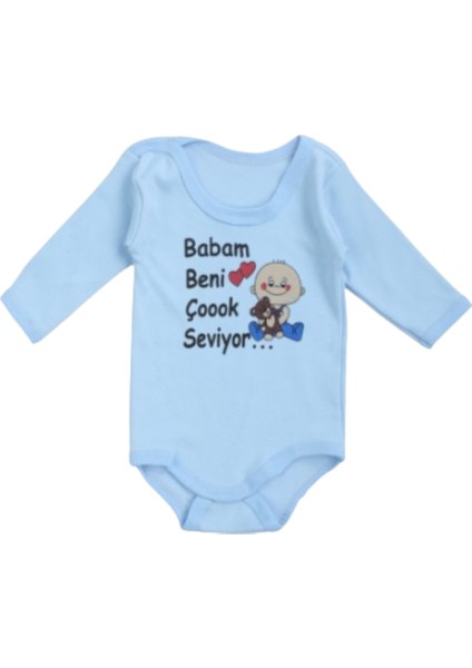 Babam Beni Seviyor Çıtçıtlı Kollu Body