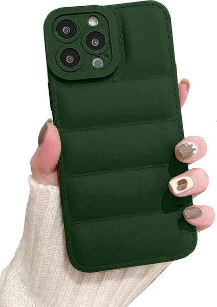 iPhone 15 Pro Max Uyumlu Airbag Puffer Modeli Darbeye Dayanıklı Silikon Şişme Kılıf