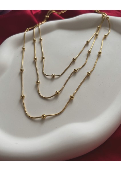 Çelik 3'lü Dorika Kolye