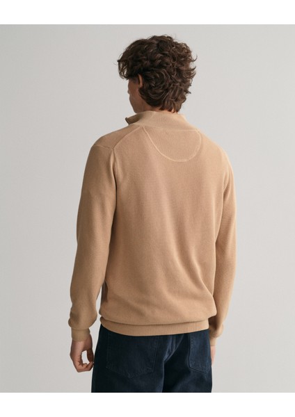 Erkek Yeşil Regular Fit Yarım Fermuarlı Kazak 8040523.248 fiyatları