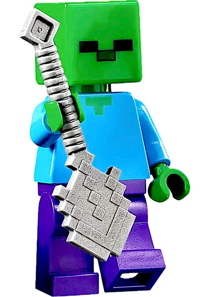 Minecraft - Zombie Shovel Pixelated Orijinal Minifigür
