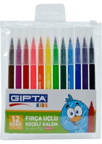 K4151 12 Li Fırça Uçlu Keçeli Kalem
