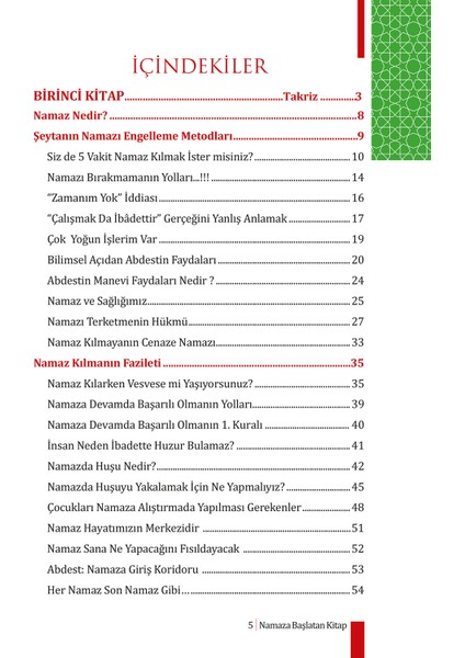 NAMAZA BAŞLATAN KİTAP 10'LU SET