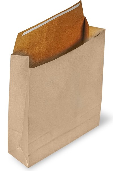 Roco Paper Hediye Paketi 15*6*25,5 cm Kese Kağıdı Yapışkanlı Ağız Gümüş 25'li Paket