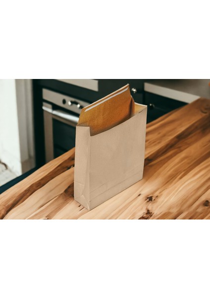 Roco Paper Hediye Paketi 15*6*25,5 cm Kese Kağıdı Yapışkanlı Ağız Gümüş 25'li Paket modelleri