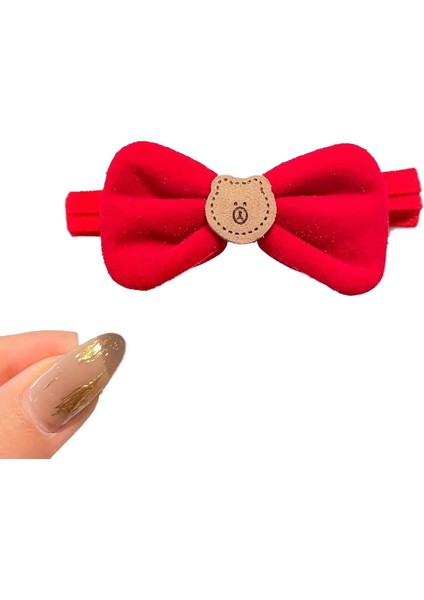 Kadife Fiyonklu Saç Kravat (Yurt Dışından)