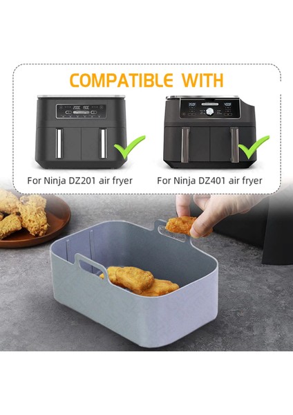 DZ201 Foodi 8 Quart A Için Hava Fritöz Sepeti Tepsi Kızarmış Fırın Tavası (Yurt Dışından)