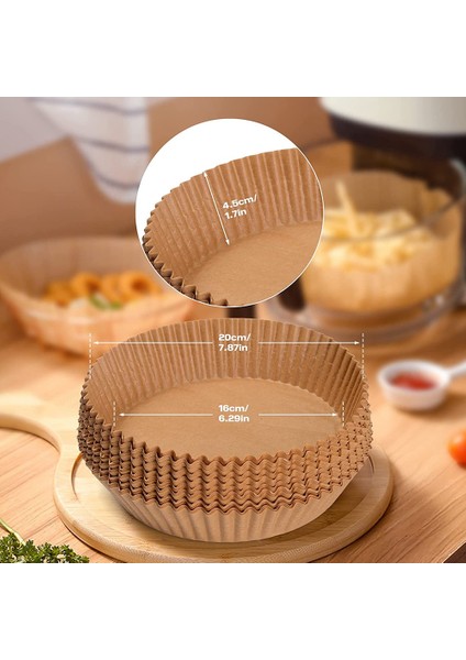 Hava Fritözü Tek Kullanımlık Kağıt Astar, Yapışmaz Gömlekler, Pişirme Için (Yurt Dışından)