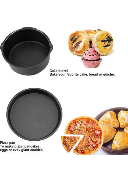 Çoğu Hava Fritözü Için Kek Fıçı Pizza Tavası Ekmek Rafı 4.0qt 4.5qt 3 Adet (Yurt Dışından)