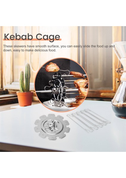 Hava Fritöz Aksesuarları 304 Kebap Kafesi Elektrikli Fırın Şiş Kafesi (Yurt Dışından)