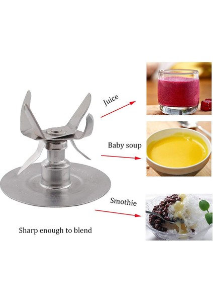Buz Bıçakları Conta Kaplinli Oster Için 3 Adet Yedek Parça Kiti (Yurt Dışından)