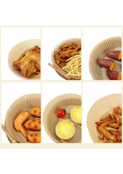 150 Adet Hava Fritöz Tek Kullanımlık Kağıt Astar Mutfak Fırın Pişirme Kağıdı, B (Yurt Dışından)