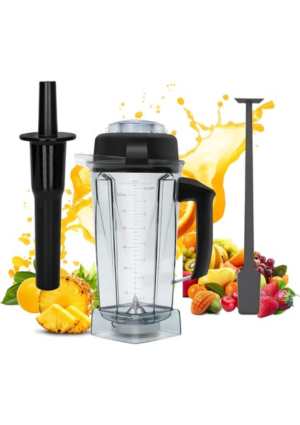Vitamix 5200 5300 Için Konteyner ve Kurcalama Alet Çubuğu ve Blender Spatula (Yurt Dışından)
