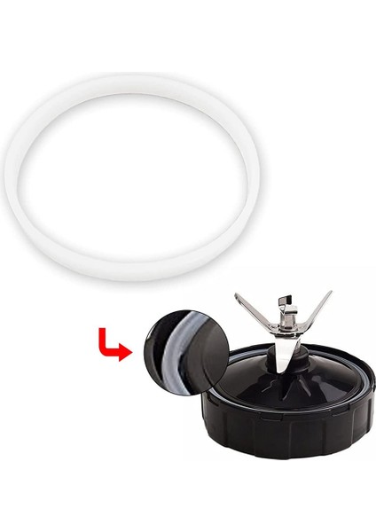 Ninja Large Için 6 Paket Kauçuk Conta Yedek Conta Beyaz O-Ring (Yurt Dışından)