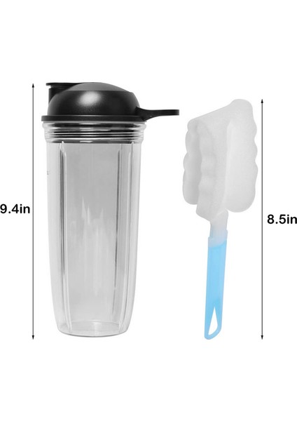 Nutri Combo Pro Için Döner Kapaklı 32 Oz Yedek Bardaklar (Yurt Dışından)
