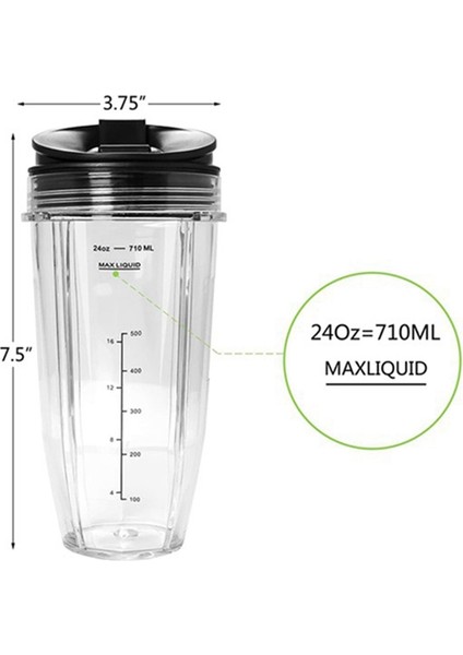 Nutri Ninja Auto Iq Serisi Için Çıkarıcı Bıçaklar ve Ninja Blender Kupası (Yurt Dışından)