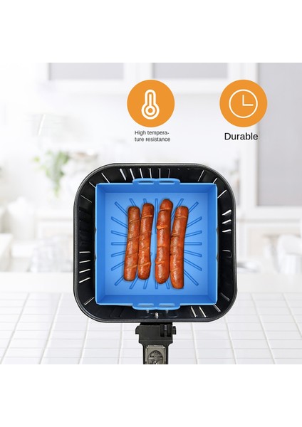 Silikon Fritöz Gömlekleri, Yeniden Kullanılabilir Airfryer Sepeti Isıya Dayanıklı (Yurt Dışından)
