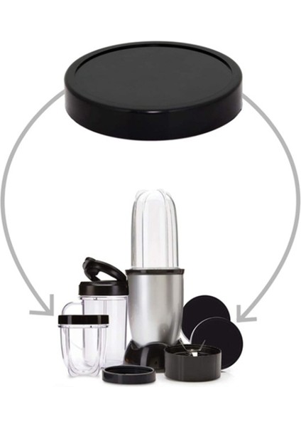 Magic 250W Magic Için 8'li Paket Yedek Siyah Plastik Taze Kalma Kapağı (Yurt Dışından)
