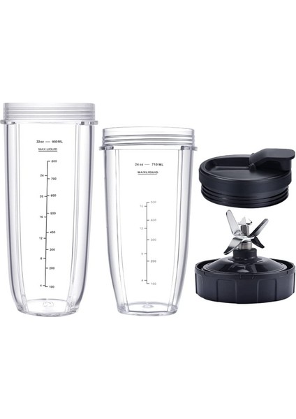 Ninja Için Blender, 32OZ&24OZ Bardak ve Kapaklı,7 Kanatlı Çıkarıcı Bıçağı (Yurt Dışından)