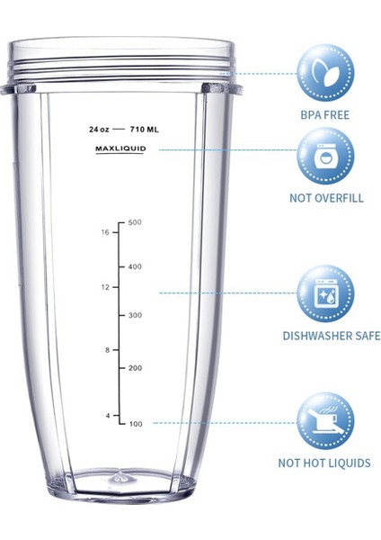 Ninja Için Blender, 32OZ&24OZ Bardak ve Kapaklı,7 Kanatlı Çıkarıcı Bıçağı (Yurt Dışından)