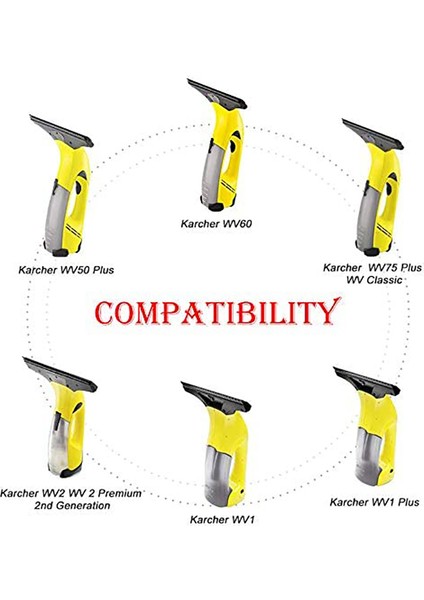 Karcher Wv1 Uk Tak Için 5.5V Pencere Vakum Şarj Cihazı Güç Kablosu (Yurt Dışından) fırsatları