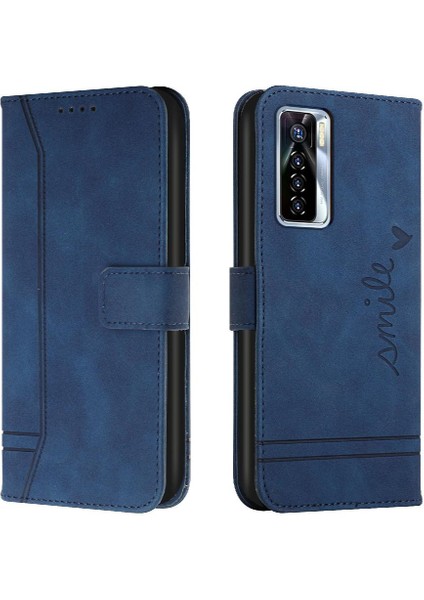 Tecno Camon 17 Pro Manyetik Kapatma Flip Folio Cüzdan Pu Için Telefon Kılıfı (Yurt Dışından)