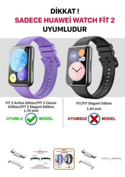 Huawei Watch Fit 2 Için 20 mm Kordon Dönüştürücü Çelik Aparat Gümüş modelleri