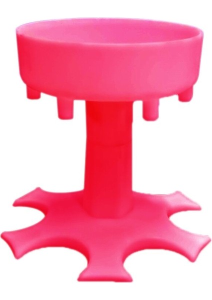 Pembe Tarzı 6 Shot Cam Dispenser Tutucu Caddy Likör Dispenseri Taşınabilir Dispenser Parti Hediyeleri Bar Aksesuarı Içme Oyunları Cam Dispenser (Yurt Dışından)