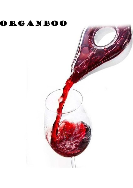 Organboo 1 Adet Bar Aksesuarları Mini Taşınabilir Kırmızı Şarap Havalandırıcı Şişe Topper Dökücü Havalandırma Dekantör Dökün Filtre (Yurt Dışından)