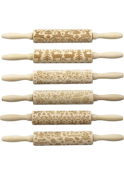 F 350X45X45MM Stili Noel Ahşap Kabartma Oklava Fondan Hamur Vintage Desen Oyulmuş Rulo Sopa Pişirme Pasta Aracı Pişirme Aksesuarları (Yurt Dışından) fırsatları