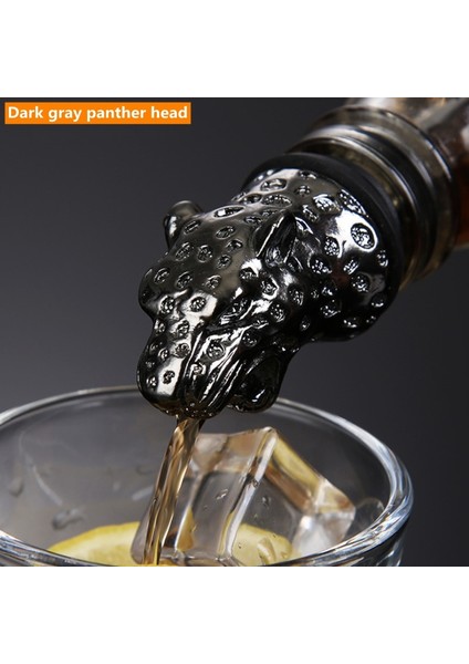 No.1 Tarzı 1 Adet Şarap Dökücü Çinko Alaşım Geyik Elk Aslan Boğa Leopar Antilop Kafa Şarap Stoper Içecekler Bar Araçları Gece Kulübü Bar Aksesuarları (Yurt Dışından)