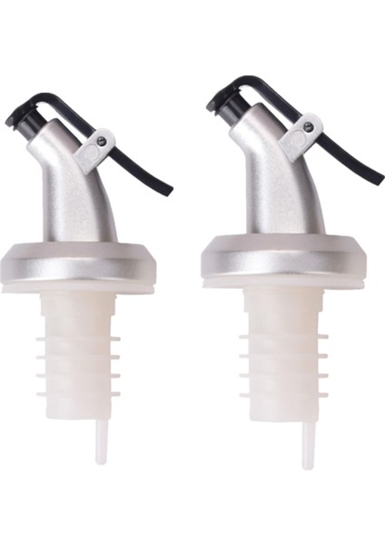 2 Adet Beyaz Stil Sıcak! Zeytinyağı Püskürtücü Sirke Şişeleri Olabilir Abs Kilit Fişi Contası Sızdırmaz Gıda Sınıfı Plastik Nozul Püskürtücü Likör Dispenseri (Yurt Dışından)