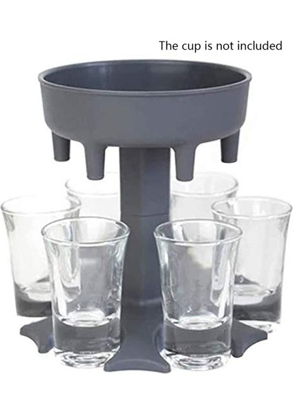 Kırmızı Stil Alkol Dispenseri 6 Shot Cam Şarap Viski Bira Dispenseri Tutucu Noel Ev Partisi Bar Shot Cam Için Içme Oyunları Araçları (Yurt Dışından)