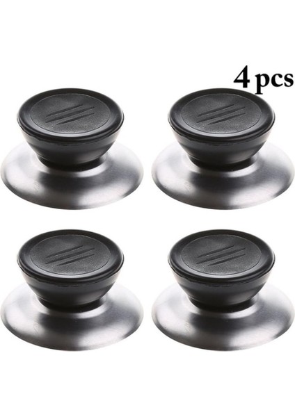 4 Adet Tarzı Adet Evrensel Yedek Mutfak Tencere Tencere Kapağı El Kavrama Düğmesi Kulp Kılıfı Tava Kapağı Kolu Mutfak Aksesuarları (Yurt Dışından)