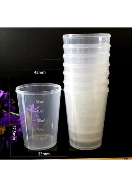 Pembe Tarzı ml Ilaç Ölçü Ölçü Kabı Beyaz Kapaklı Kapak Şeffaf Kap Şeffaf Dereceli Ölçü Kabı Sıvı Tutucu (Yurt Dışından)